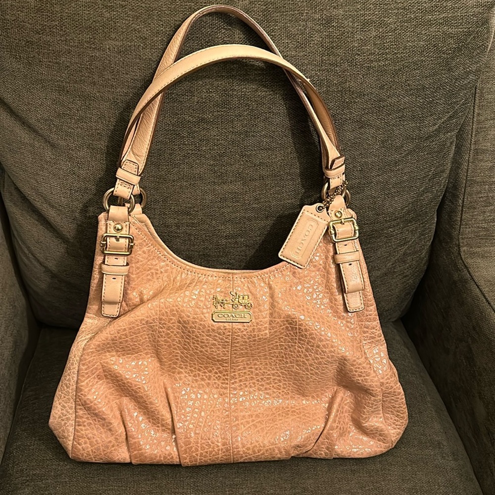 Fantastic Vintage Shimmer Gold Coach handbag